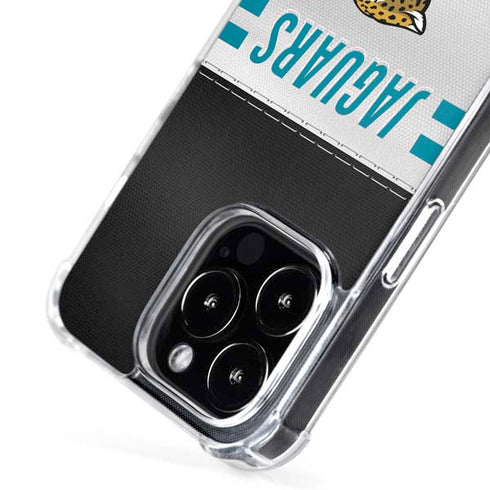 NFL Jacksonville Jaguars White Striped iPhone 16 Pro Max MagSafe Case