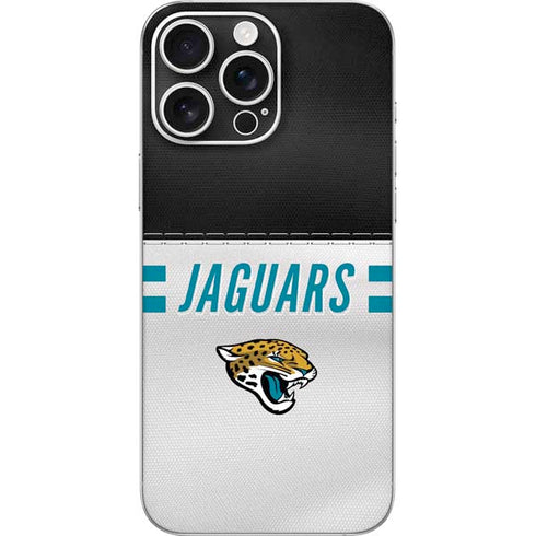 NFL Jacksonville Jaguars White Striped iPhone 16 Pro Max Skin