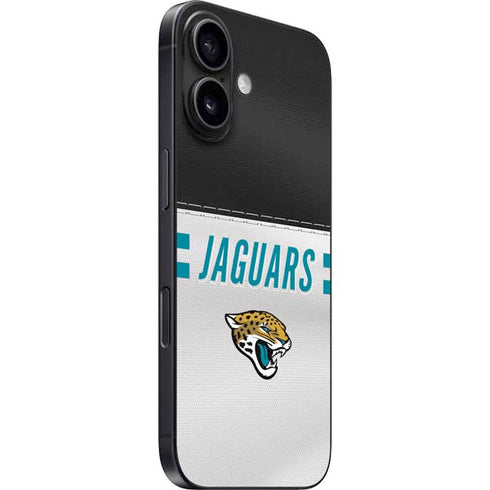 NFL Jacksonville Jaguars White Striped iPhone 16 Skin