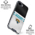 NFL Jacksonville Jaguars White Striped iPhone 16e Clear Case