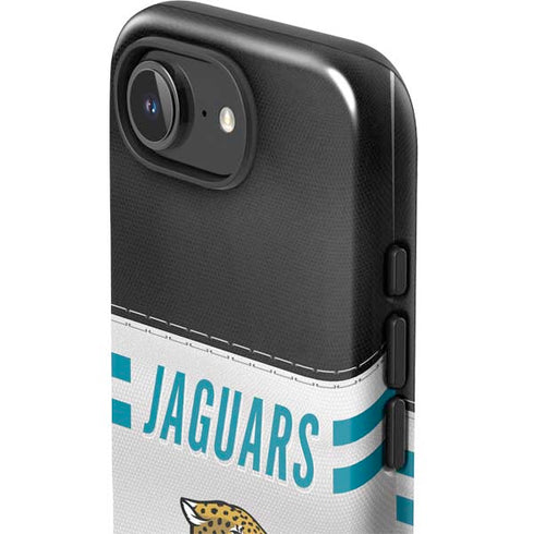 NFL Jacksonville Jaguars White Striped iPhone 16e Impact Case