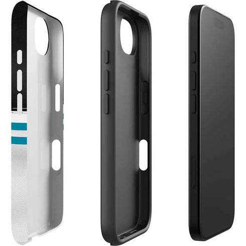 NFL Jacksonville Jaguars White Striped iPhone 16e Impact Case