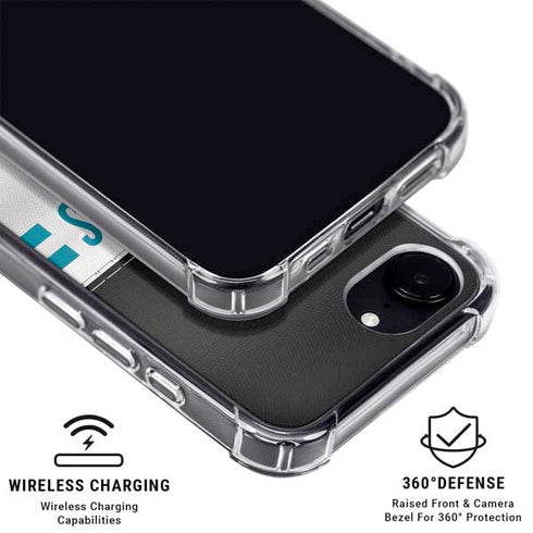 NFL Jacksonville Jaguars White Striped iPhone 16e MagSafe Case