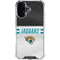 NFL Jacksonville Jaguars White Striped iPhone 17 Clear Case