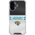 NFL Jacksonville Jaguars White Striped iPhone 17 Clear Case