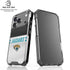 NFL Jacksonville Jaguars White Striped iPhone 18 Pro Clear Case