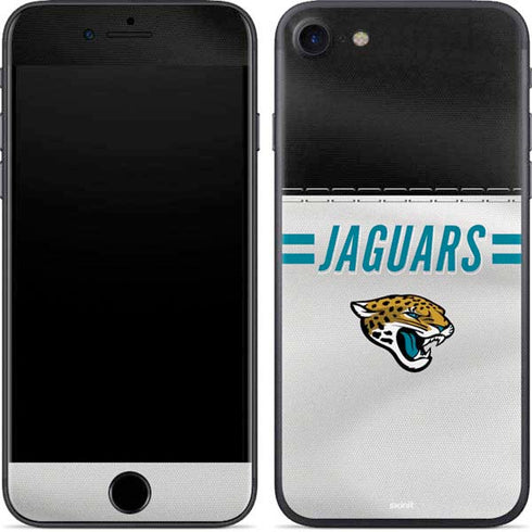 NFL Jacksonville Jaguars White Striped iPhone 8 Skin