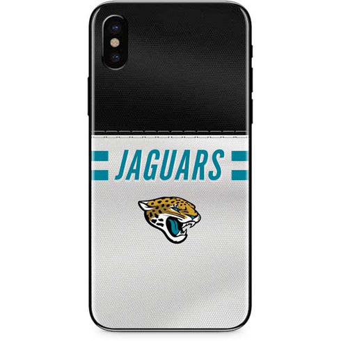 NFL Jacksonville Jaguars White Striped iPhone XS Max Skin