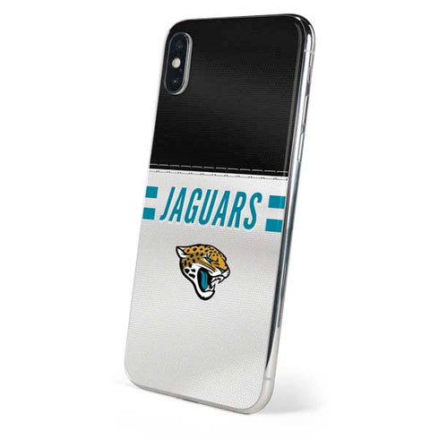 NFL Jacksonville Jaguars White Striped iPhone XS Max Skin