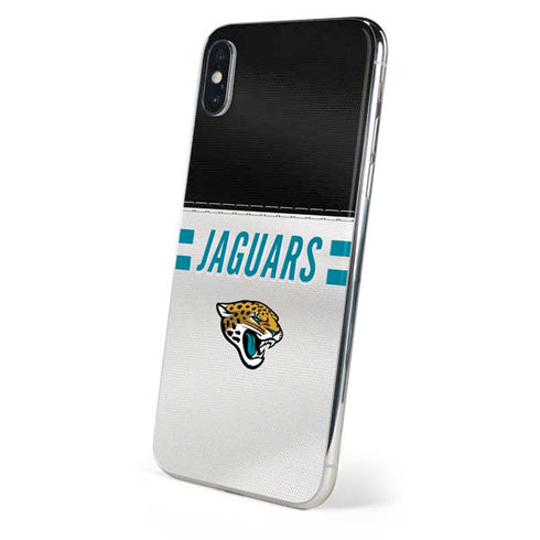 NFL Jacksonville Jaguars White Striped iPhone XS Skin
