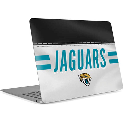 NFL Jacksonville Jaguars White Striped Apple MacBook Air Skin