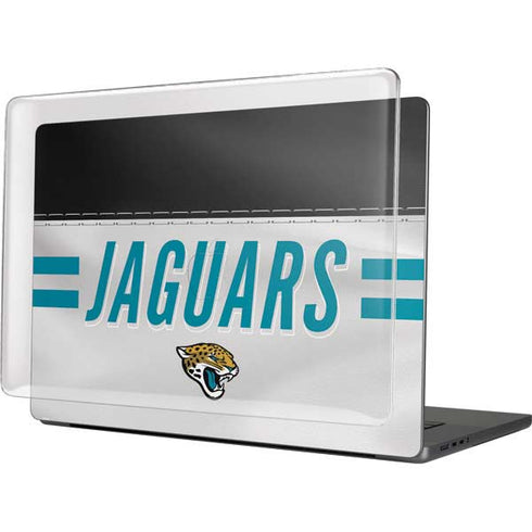 NFL Jacksonville Jaguars White Striped MacBook Cases