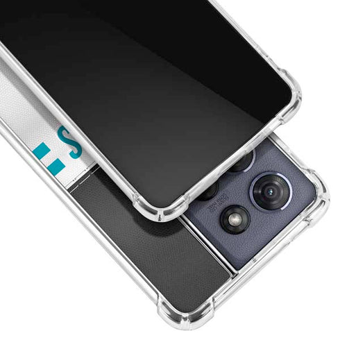 NFL Jacksonville Jaguars White Striped Moto G Stylus 5G (2025) Clear Case