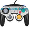 NFL Jacksonville Jaguars White Striped Nintendo GameCube Controller Skin
