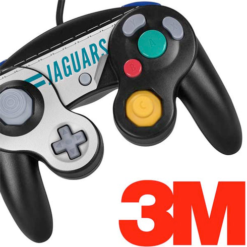 NFL Jacksonville Jaguars White Striped Nintendo GameCube Controller Skin