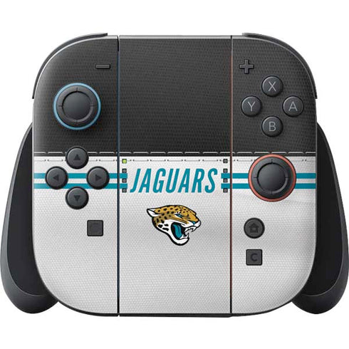 NFL Jacksonville Jaguars White Striped Nintendo Skins