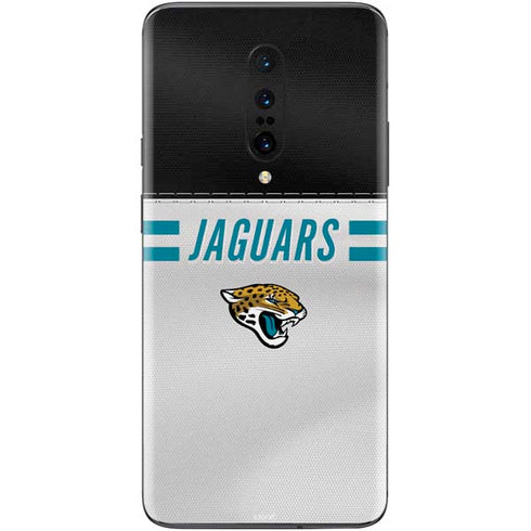 NFL Jacksonville Jaguars White Striped OnePlus 7 Pro Skin