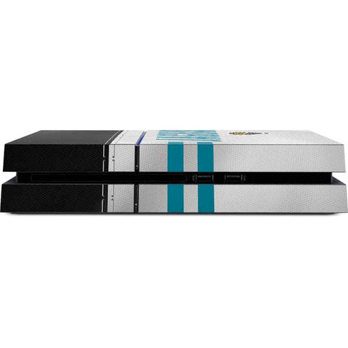 NFL Jacksonville Jaguars White Striped PS4 Console Skin
