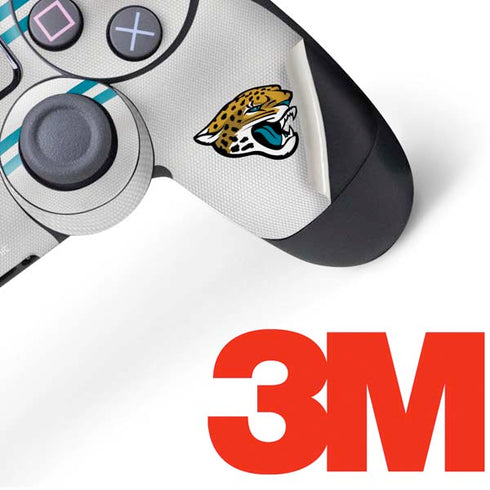NFL Jacksonville Jaguars White Striped PS4 Controller Skin