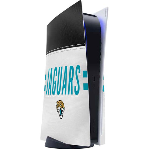 NFL Jacksonville Jaguars White Striped PlayStation PS5 Skins