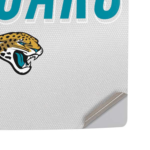 NFL Jacksonville Jaguars White Striped PS5 Pro Disk Console Skin