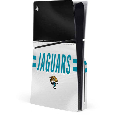NFL Jacksonville Jaguars White Striped PlayStation PS5 Skins