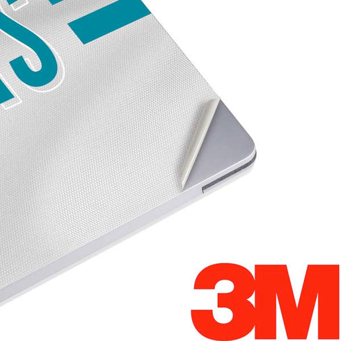 NFL Jacksonville Jaguars White Striped Surface Laptop 2 Skin