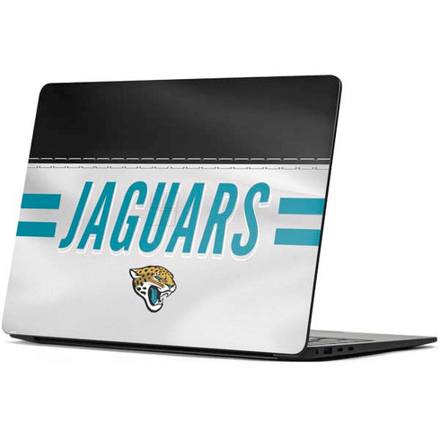 NFL Jacksonville Jaguars White Striped Surface Laptop 7 13.8in Skin