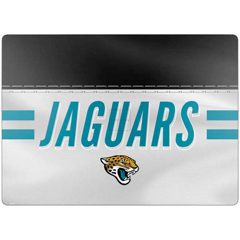 NFL Jacksonville Jaguars White Striped Surface Laptop 7 13.8in Skin