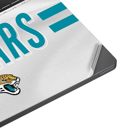 NFL Jacksonville Jaguars White Striped Surface Laptop 7 13.8in Skin
