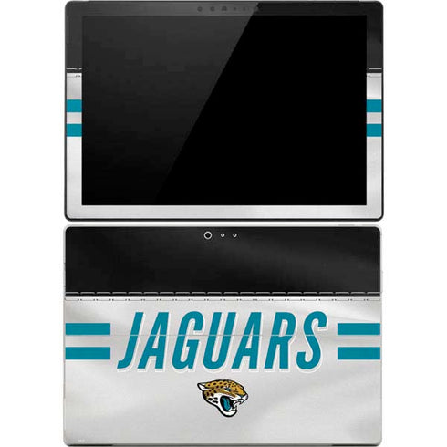 NFL Jacksonville Jaguars White Striped Surface Pro 4 Skin