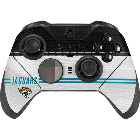 NFL Jacksonville Jaguars White Striped Xbox Elite Wireless Controller Series 2 Skin