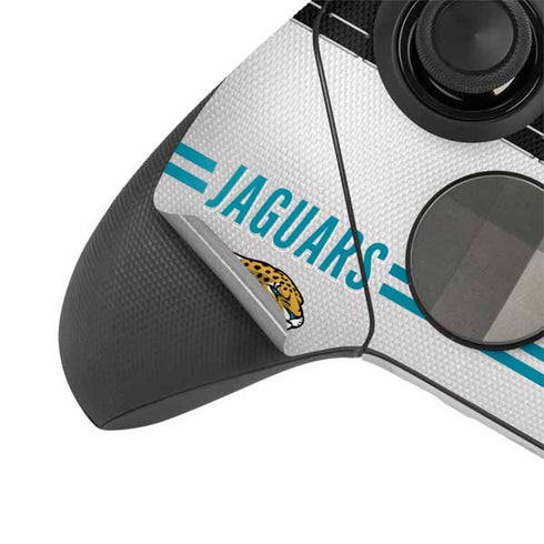 NFL Jacksonville Jaguars White Striped Xbox Elite Wireless Controller Series 2 Skin