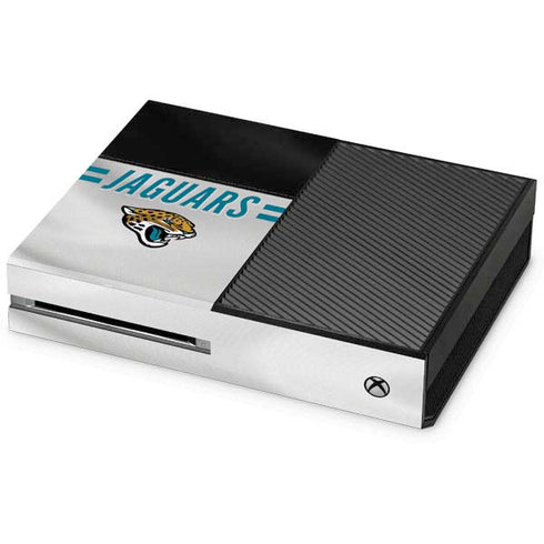 NFL Jacksonville Jaguars White Striped Xbox One Console Skin
