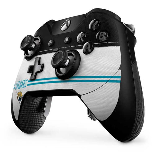 NFL Jacksonville Jaguars White Striped Xbox One Elite Controller Skin