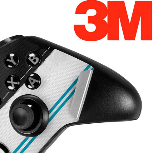 NFL Jacksonville Jaguars White Striped Xbox One Elite Controller Skin