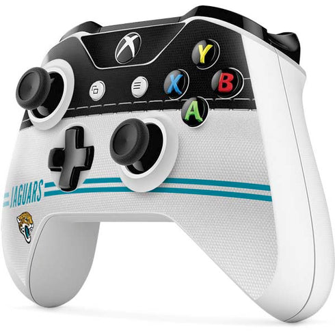 NFL Jacksonville Jaguars White Striped Xbox One S All-Digital Edition Bundle Skin
