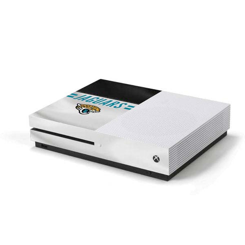 NFL Jacksonville Jaguars White Striped Xbox One S Console Skin