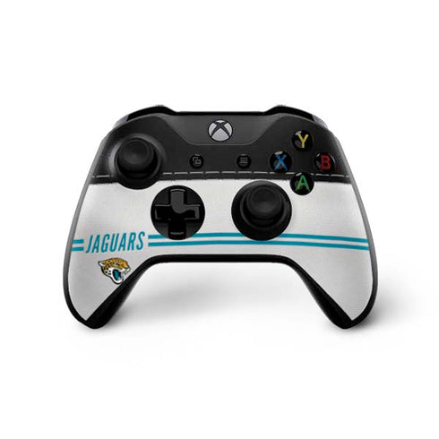 NFL Jacksonville Jaguars White Striped Xbox One X Bundle Skin