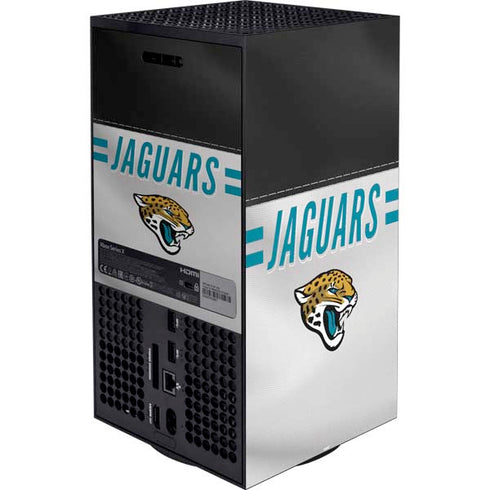 NFL Jacksonville Jaguars White Striped XBox Series X Digital Edition Bundle Skin