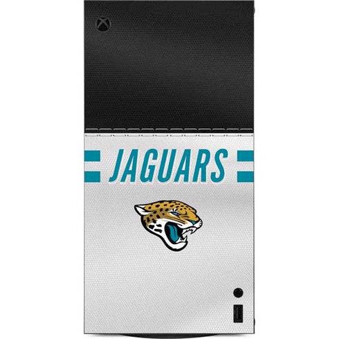 NFL Jacksonville Jaguars White Striped XBox Series X Digital Edition Console Skin