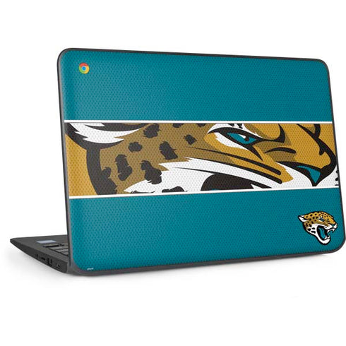 NFL Jacksonville Jaguars Zone Block HP Chromebook Skin