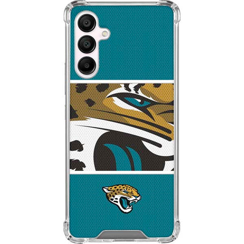 NFL Jacksonville Jaguars Zone Block Galaxy A16 5G Clear Case