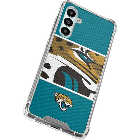 NFL Jacksonville Jaguars Zone Block Galaxy A16 5G Clear Case