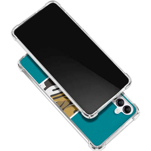 NFL Jacksonville Jaguars Zone Block Galaxy A16 5G Clear Case