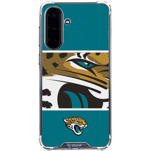 NFL Jacksonville Jaguars Zone Block Galaxy A36 5G Clear Case