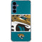 NFL Jacksonville Jaguars Zone Block Galaxy A55 5G Clear Case