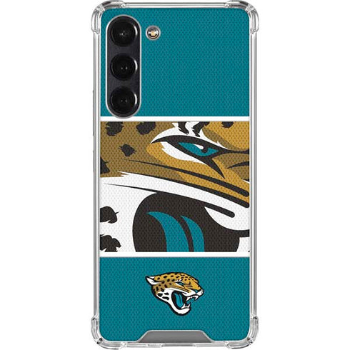 NFL Jacksonville Jaguars Zone Block Galaxy S24 FE Clear Case