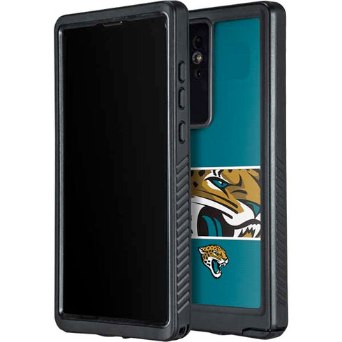 NFL Jacksonville Jaguars Zone Block Galaxy S24 Ultra Waterproof Case