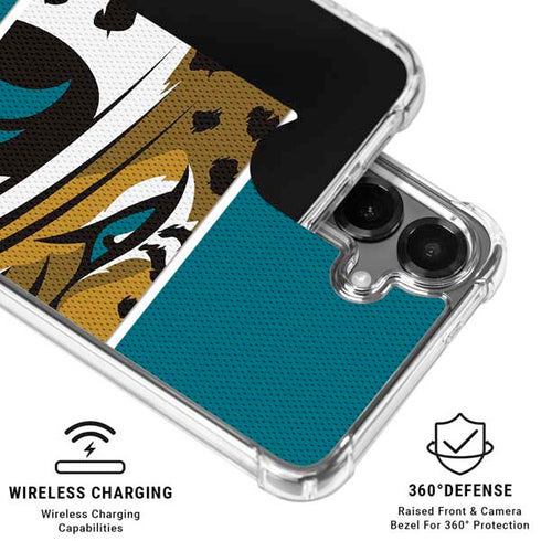 NFL Jacksonville Jaguars Zone Block Galaxy S26 Clear Case